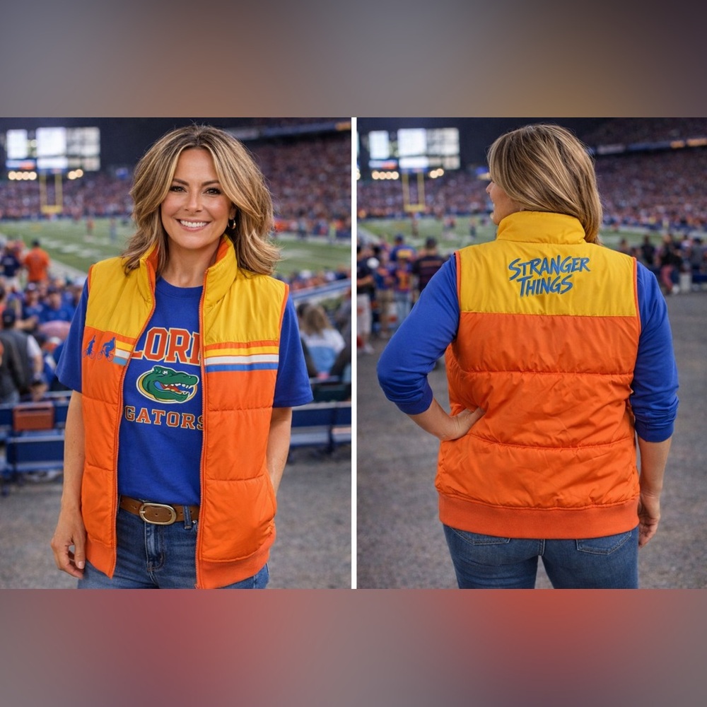 Orange and Yellow Cycling Vest